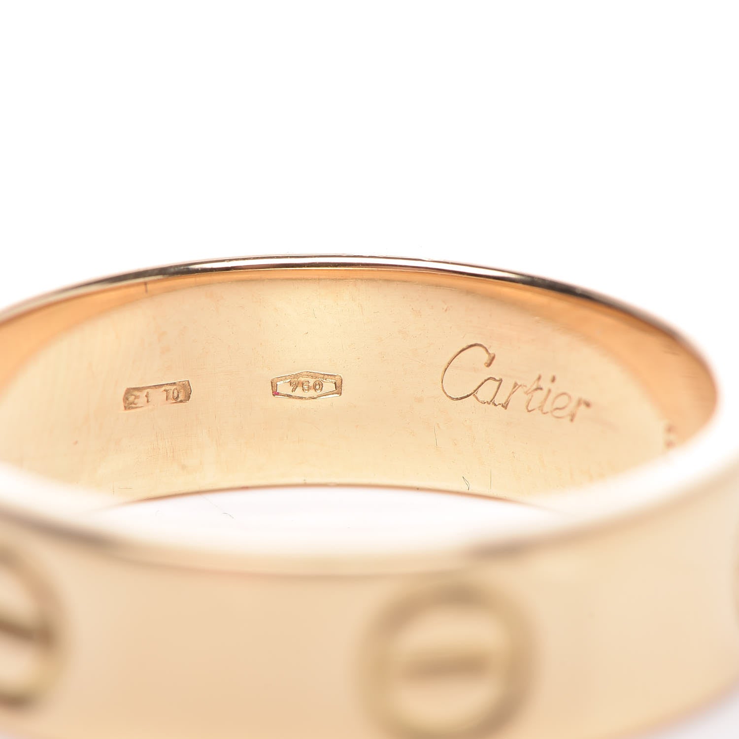 Cartier 18K Yellow Gold 5.5mm LOVE Ring 58 8.25 4 of 6