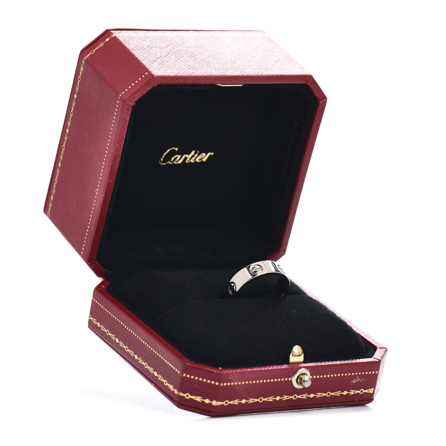 18K White Gold 5.5mm LOVE Ring 53 6.25