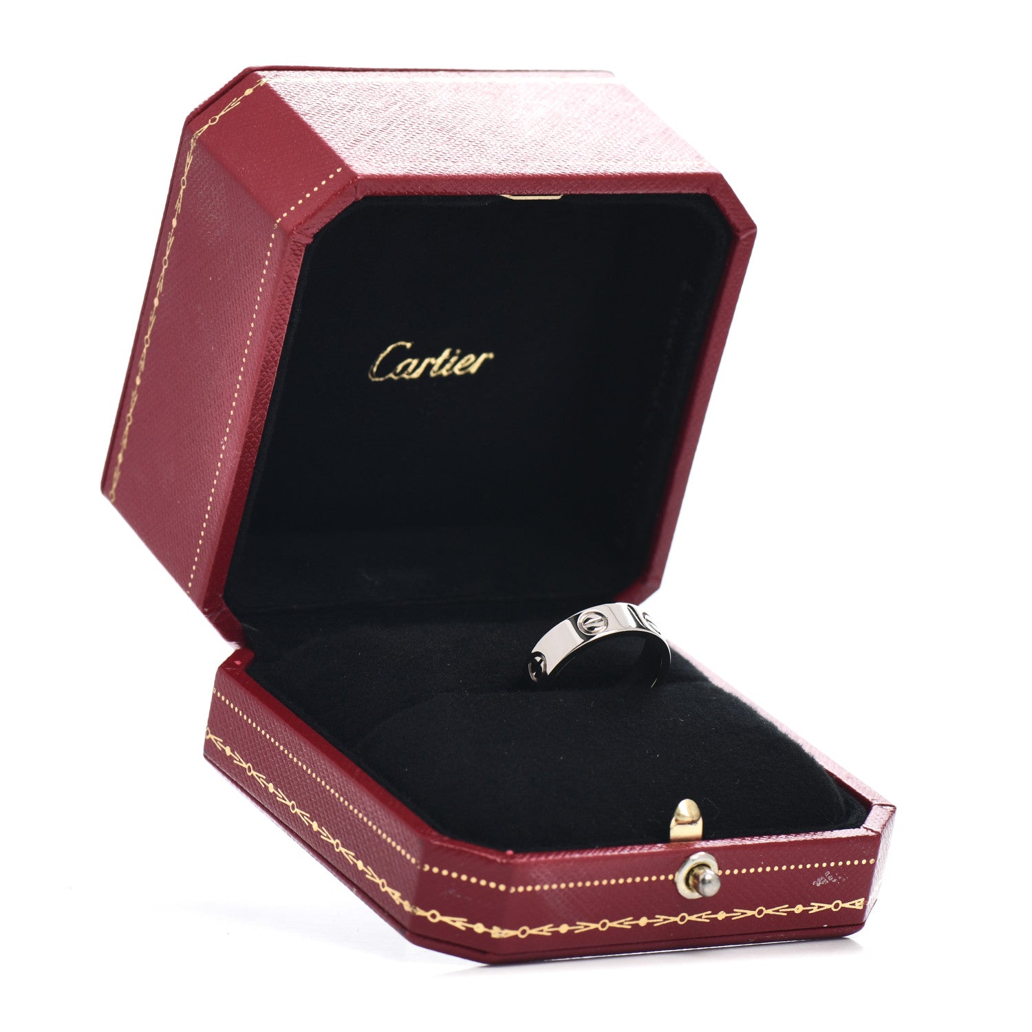 Cartier 18K White Gold 5.5mm LOVE Ring 53 6.25 5 of 5