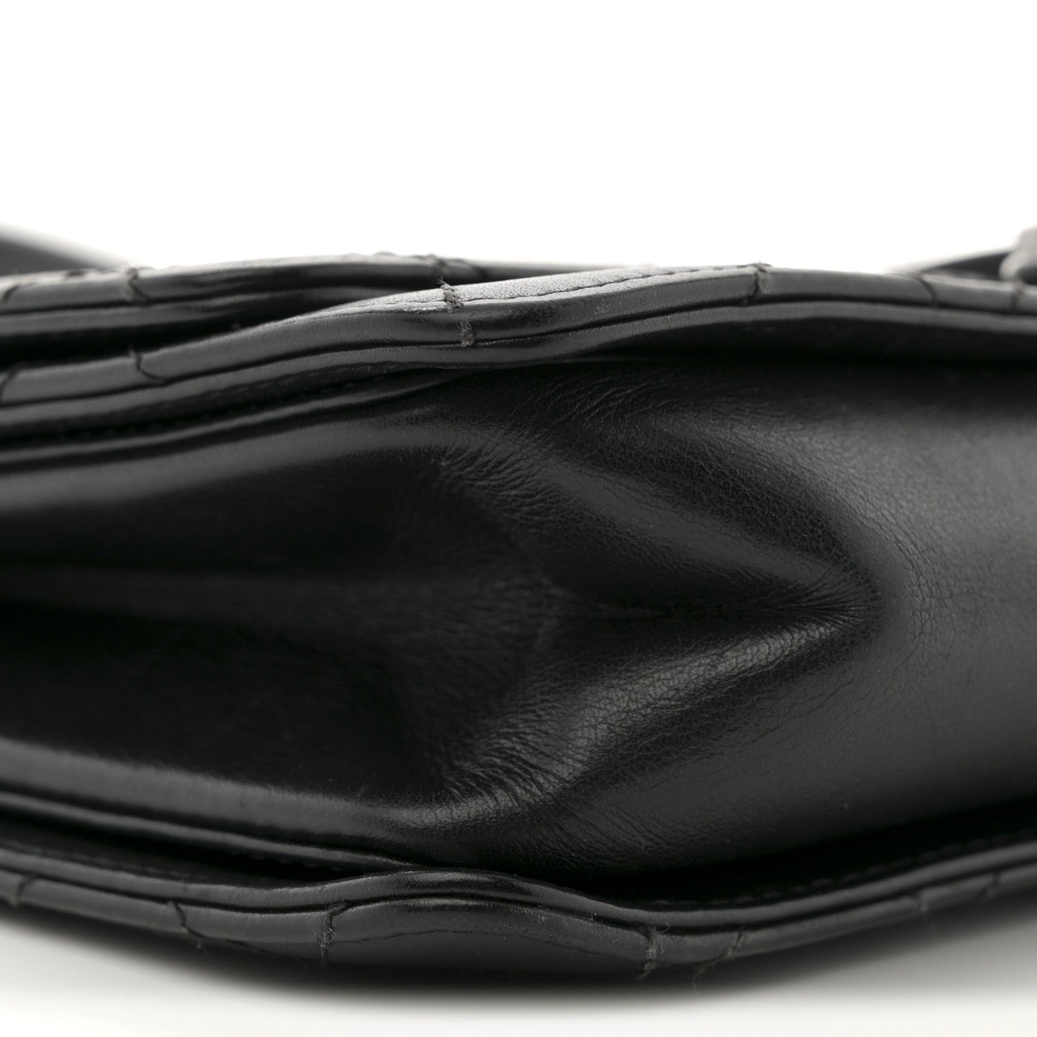 Chanel Calfskin Stitched Multi Chain Flap Bag Black 9 of 12