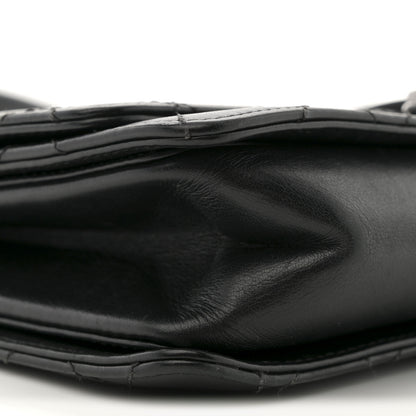 Chanel Calfskin Stitched Multi Chain Flap Bag Black 9 of 12