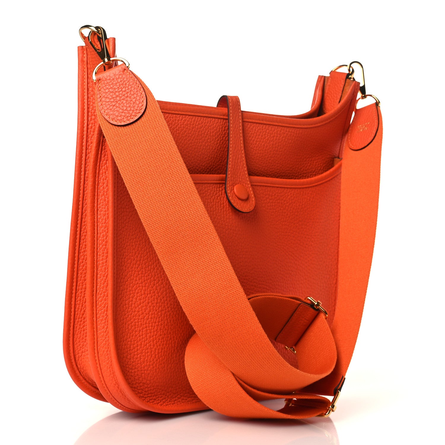 Hermes Taurillon Clemence Evelyne III PM Feu 3 of 10