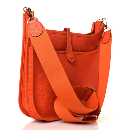 Hermes Taurillon Clemence Evelyne III PM Feu 3 of 10