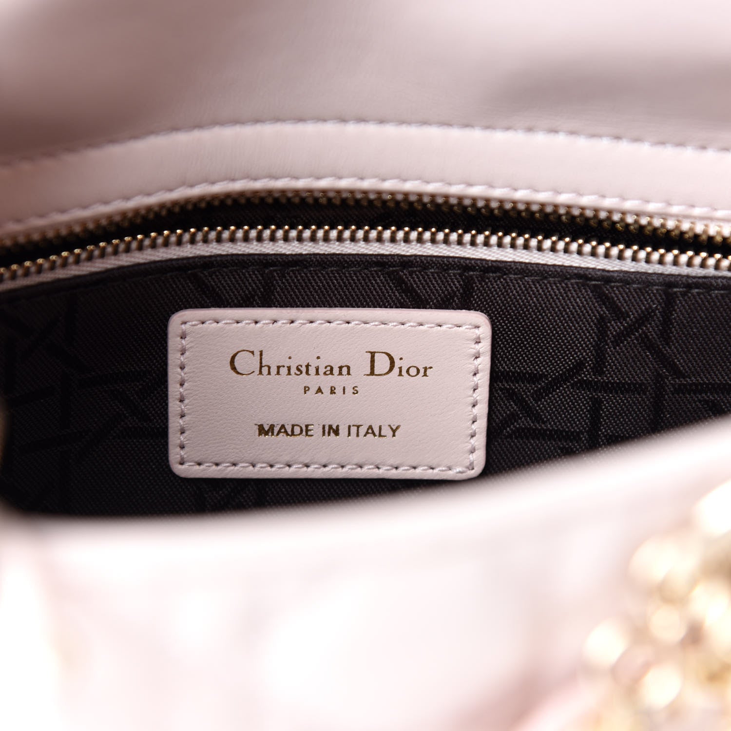 Christian Dior Lambskin Cannage Small Lady Dior Rose Poudre 8 of 11