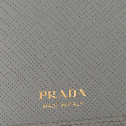 Prada Saffiano Metal Continental Flap Wallet Nube 6 of 8