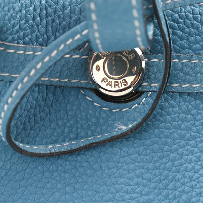Hermes Togo Cabana Tote Blue Jean 11 of 12