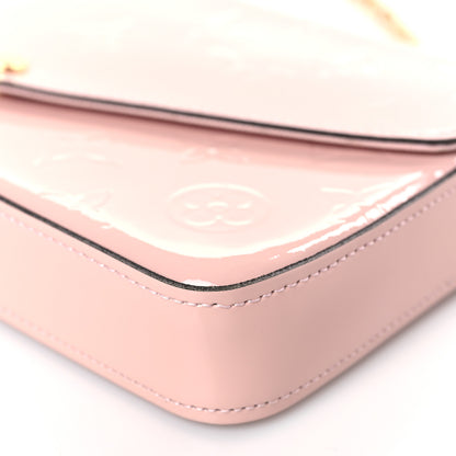 Louis Vuitton Vernis Felicie Chain Wallet Rose Ballerine 9 of 11