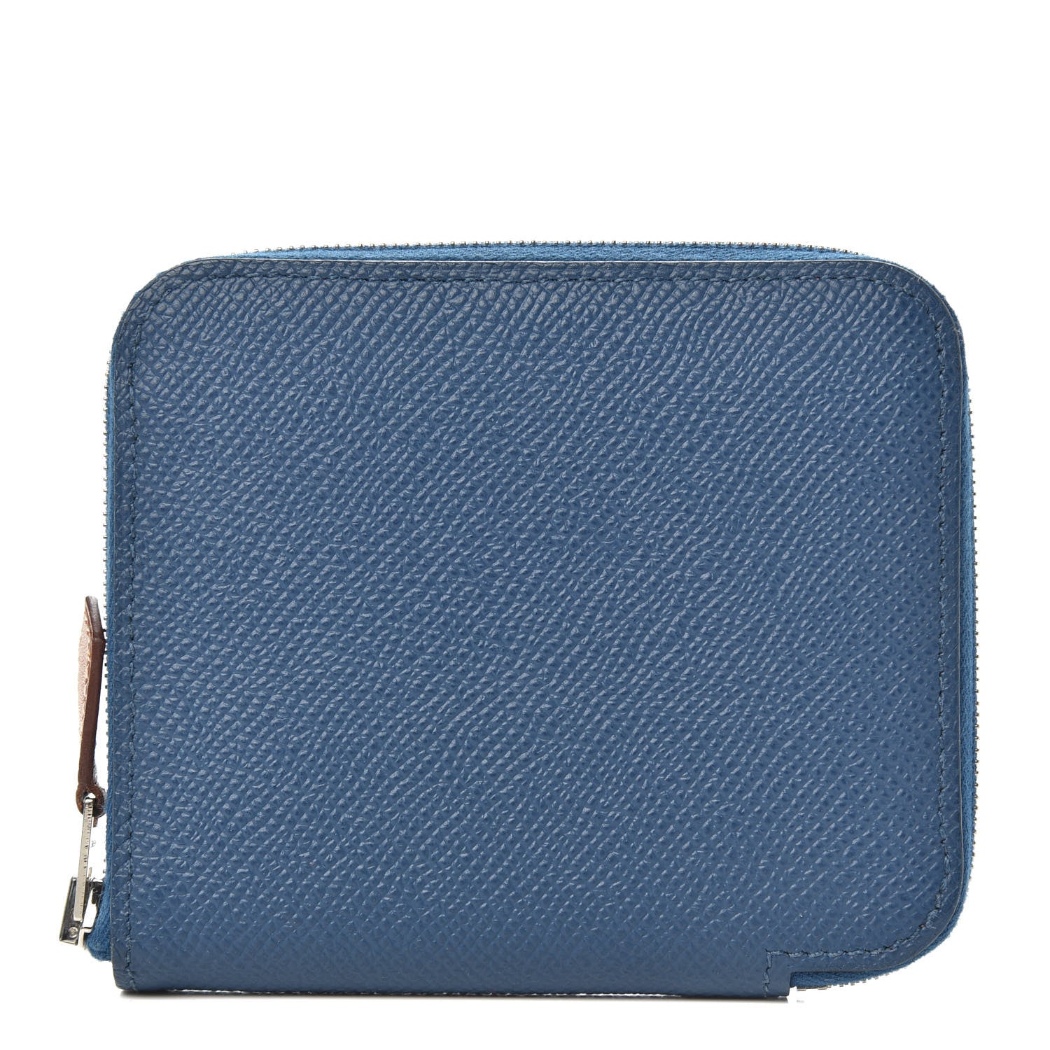Hermes Epsom Silk'In Compact Wallet Deep Bleu 1 of 7