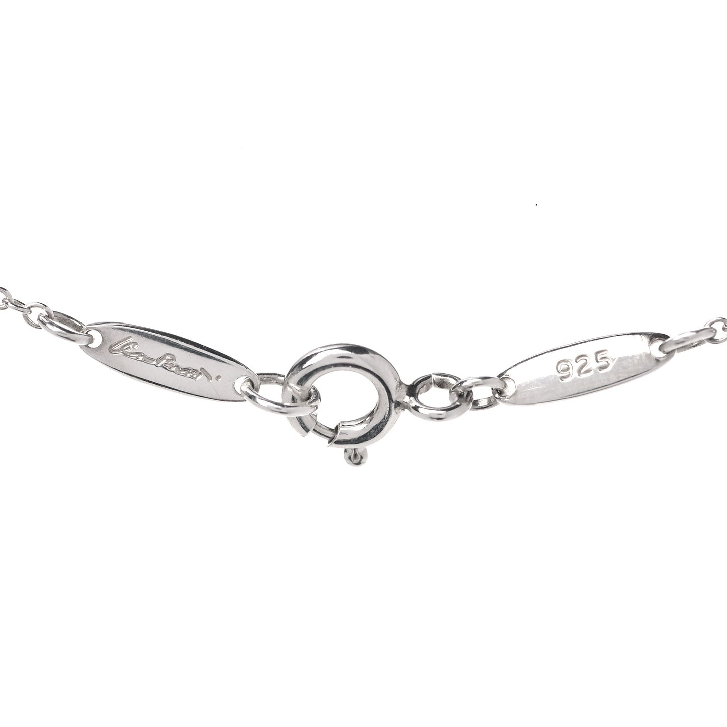 Sterling Silver Elsa Peretti Interlocking Ovals Pendant Necklace