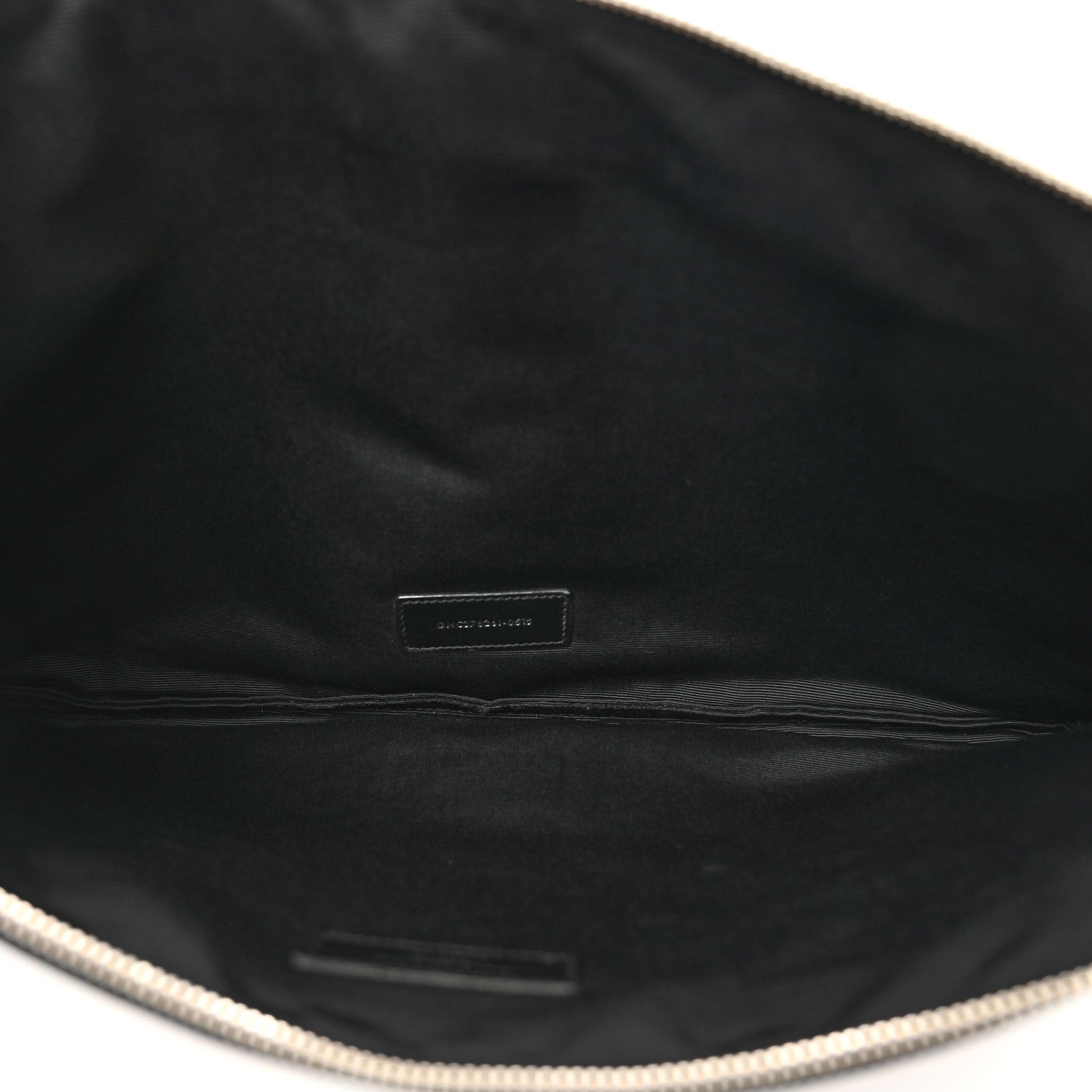 Saint Laurent Calfskin Crocodile Embossed Document Holder Black 5 of 7