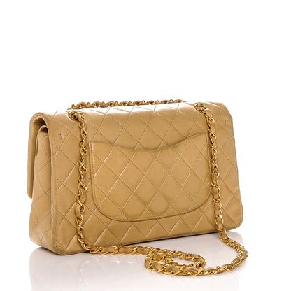 Chanel Lambskin Quilted Medium Double Flap Beige 3 of 8