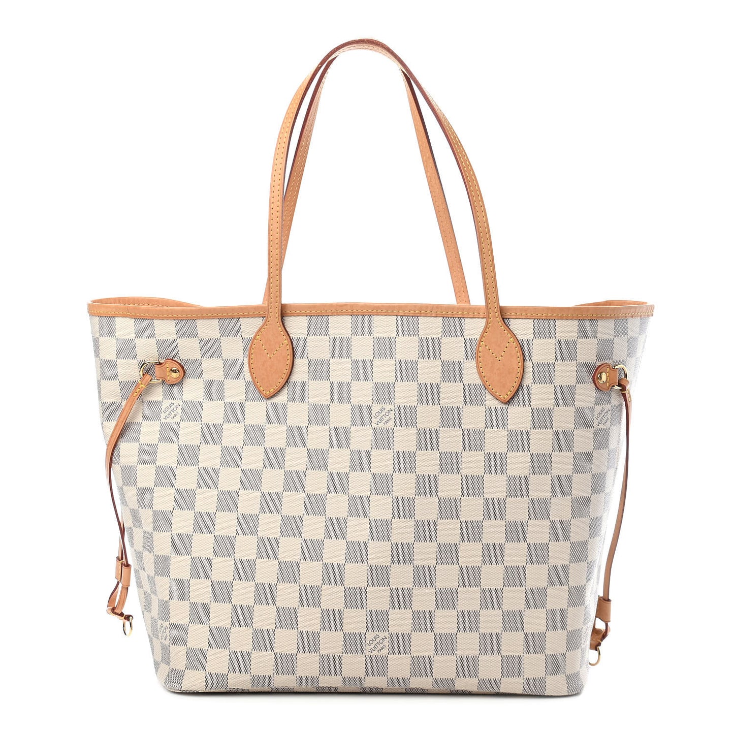 Damier Azur Neo Neverfull MM Rose Ballerine
