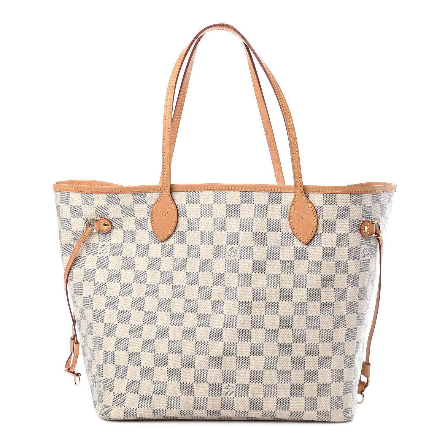 Louis Vuitton Damier Azur Neo Neverfull MM Rose Ballerine 1 of 10