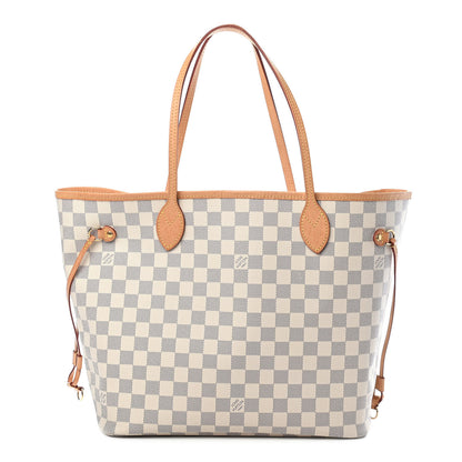 Louis Vuitton Damier Azur Neo Neverfull MM Rose Ballerine 1 of 10