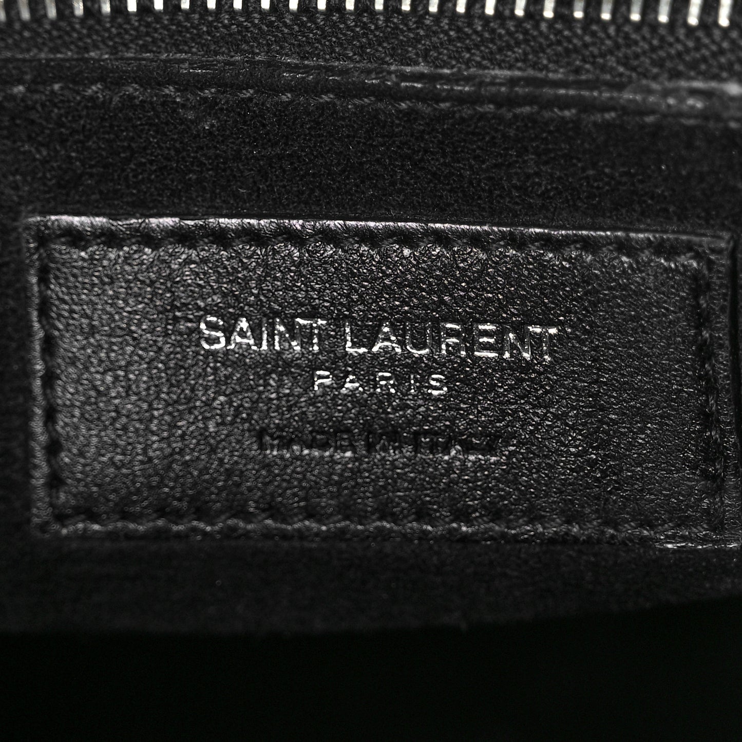 Calfskin Crocodile Embossed Small Sac de Jour Black