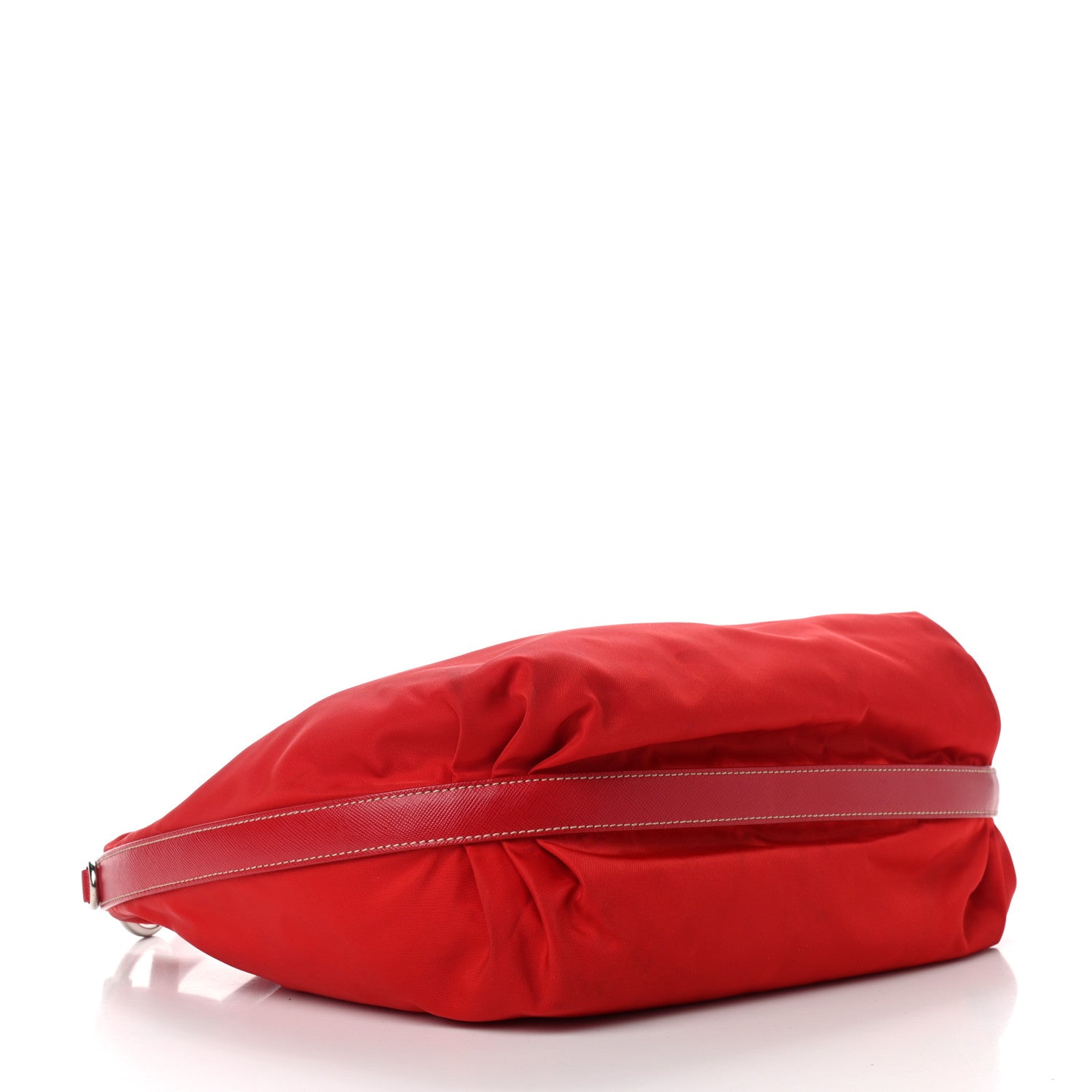 Prada Tessuto Nylon Saffiano Sacca Shoulder Bag Rosso 4 of 9