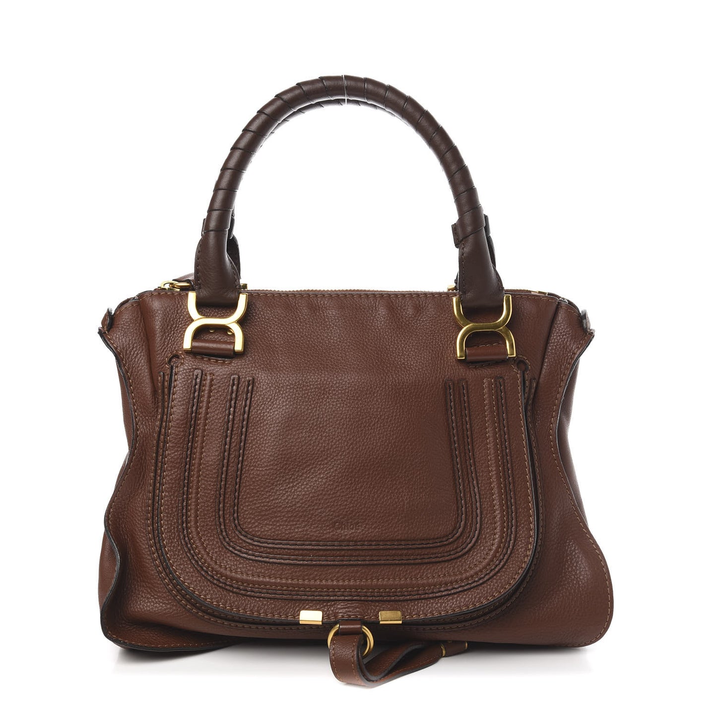 Calfskin Medium Marcie Satchel Ebony