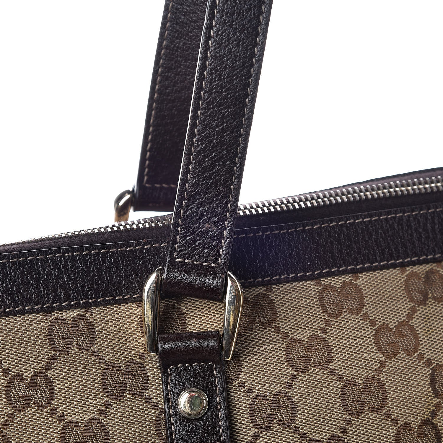 Gucci Monogram Medium Abbey Tote Brown 19 of 21