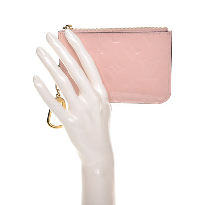Louis Vuitton Vernis Key Pouch Rose Ballerine 2 of 7
