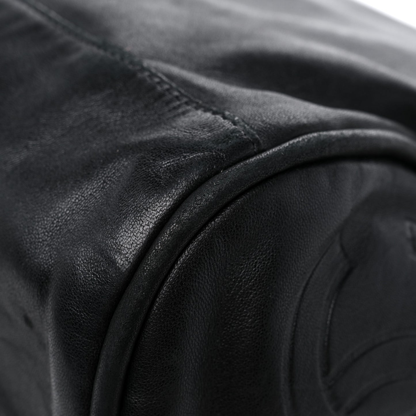 Lambskin Large Ultimate Soft Tote Black