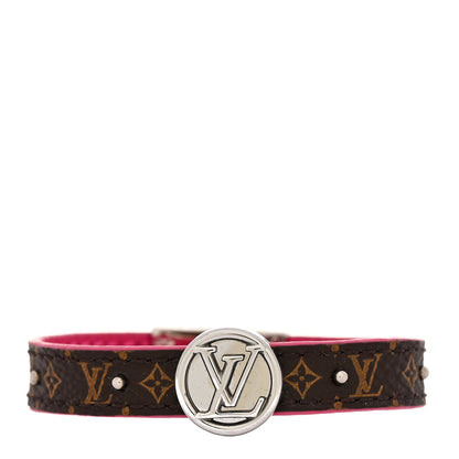 Louis Vuitton Monogram LV Circle Reversible Bracelet 17 Rose Falbala 2 of 7