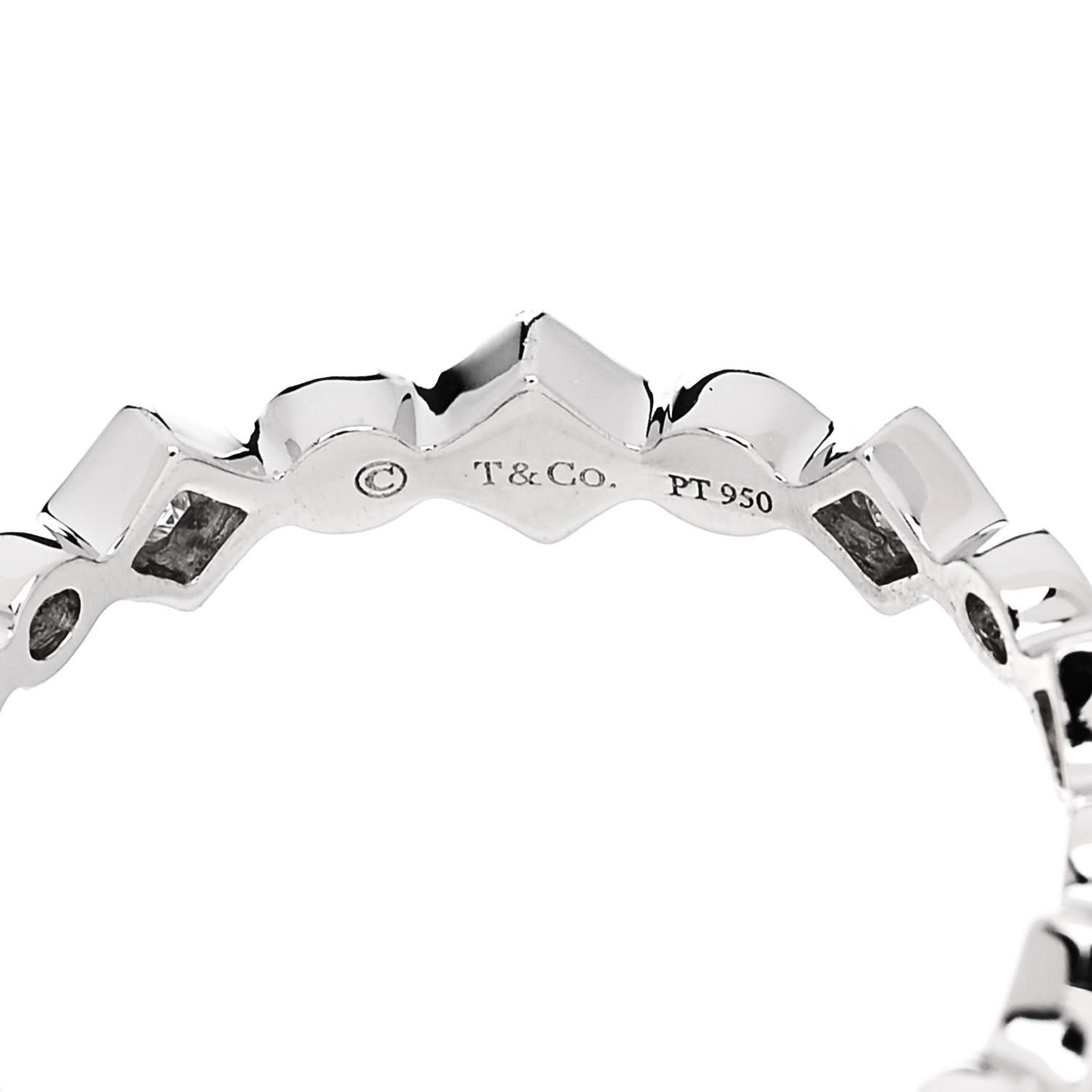 Platinum Diamond Jazz Band Ring 47 4.25