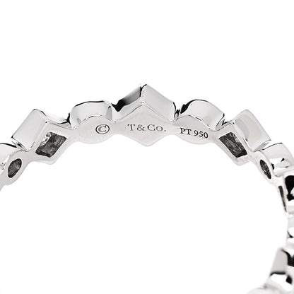 Tiffany Platinum Diamond Jazz Band Ring 47 4.25 4 of 4
