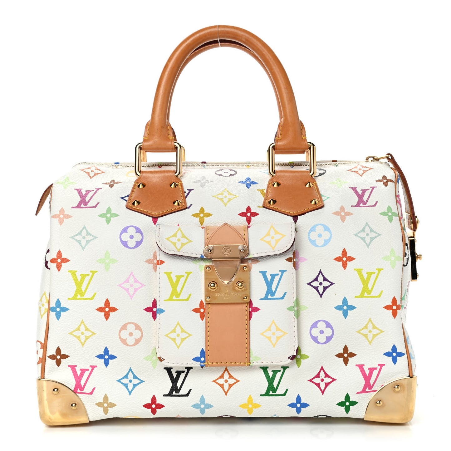 Monogram Multicolor Speedy 30 White