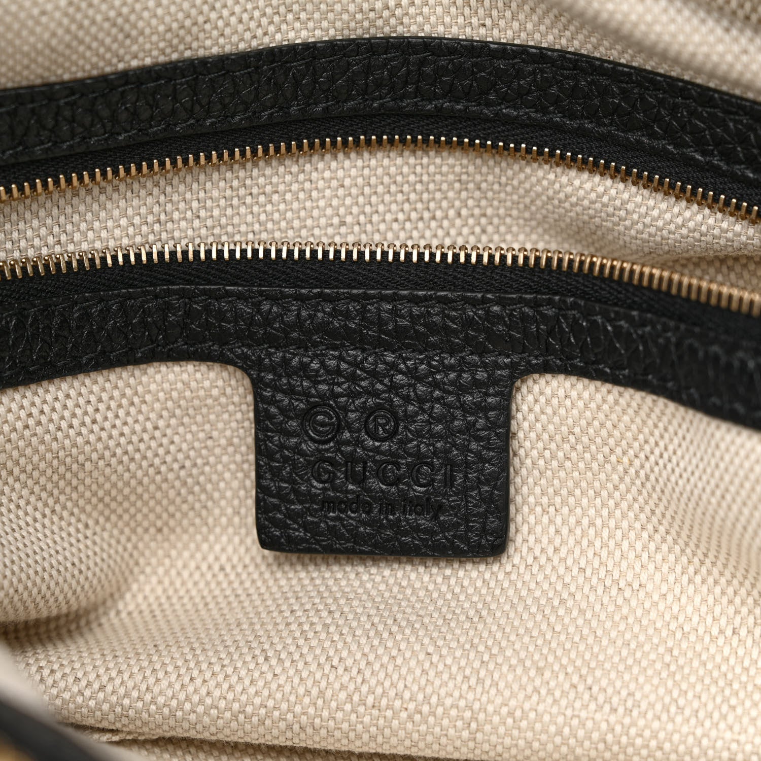Gucci Pebbled Calfskin Large Soho Hobo Black 6 of 11