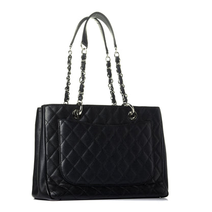 Chanel Caviar Quilted Grand Shopping Tote GST Black 3 of 9