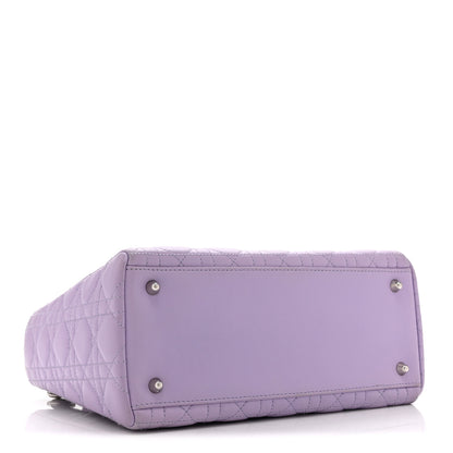 Christian Dior Lambskin Cannage Medium Lady Dior Purple 4 of 10