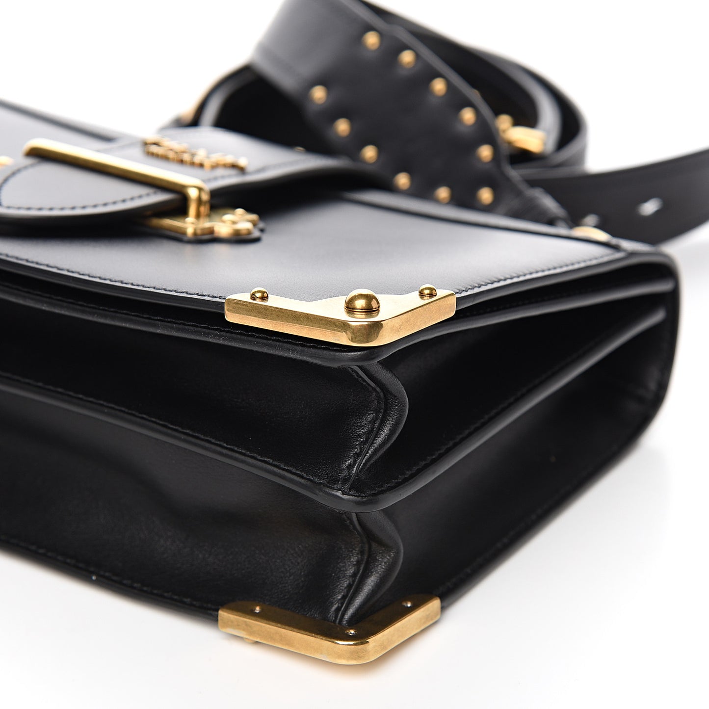 City Calf Saffiano Large Cahier Bag Black