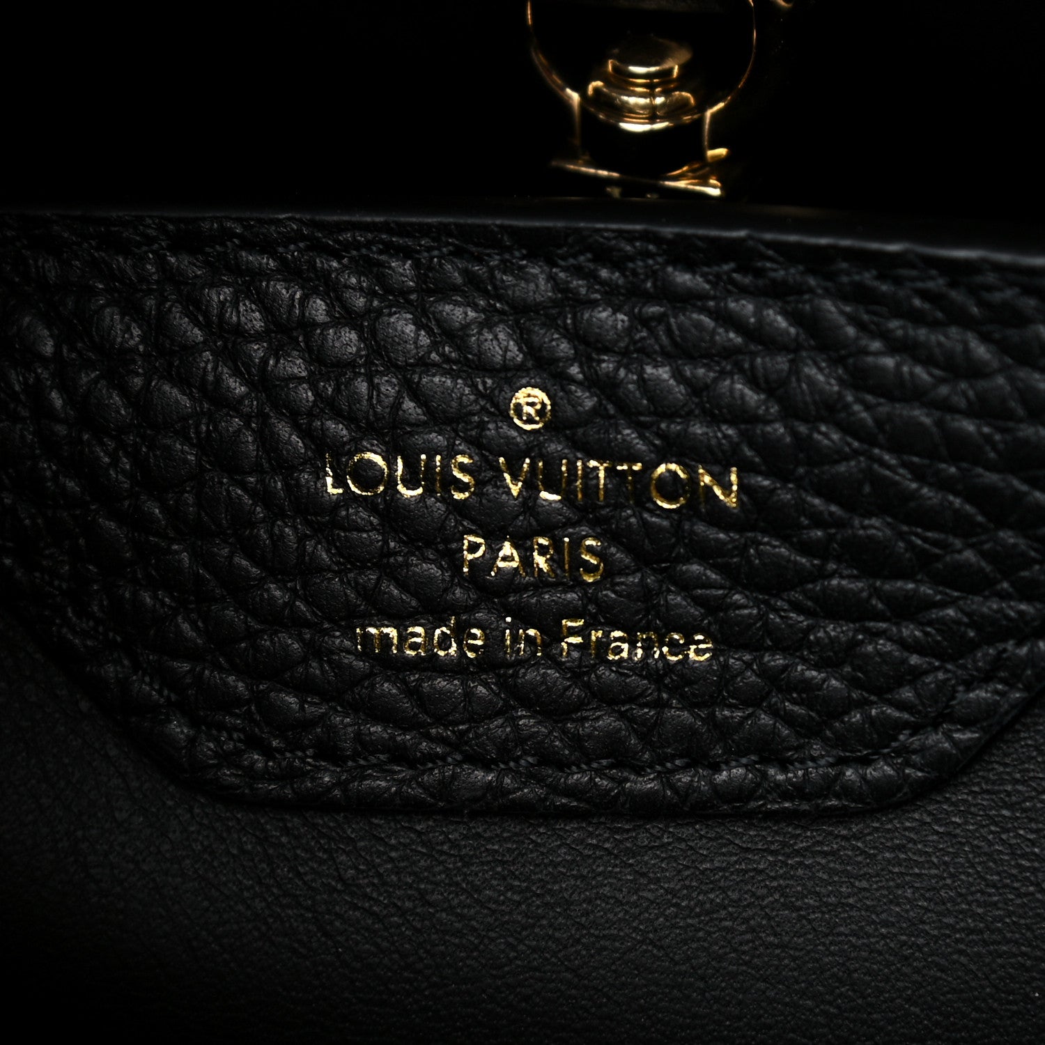 Louis Vuitton Taurillon Capucines Leopard BB Black 6 of 9