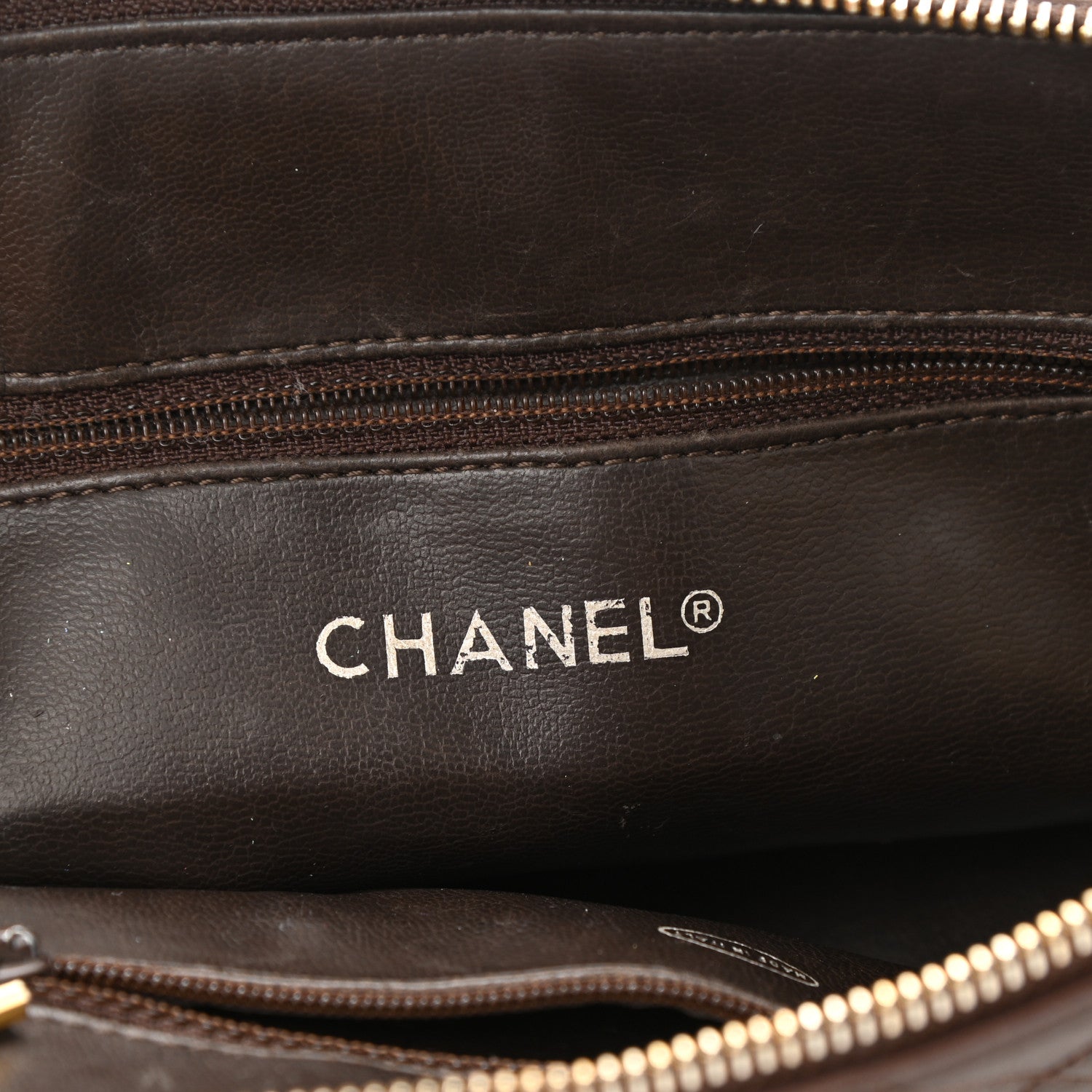 Chanel Lambskin Quilted Shoulder Bag Brown 4 of 10