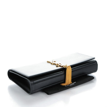 Saint Laurent Calfskin Classic Monogram Tassel Clutch Black 4 of 7