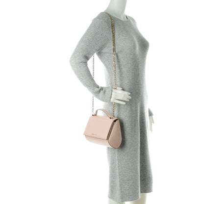 Givenchy Textured Calfskin Mini Pandora Box Chain Crossbody Bag Powder Pink 2 of 7