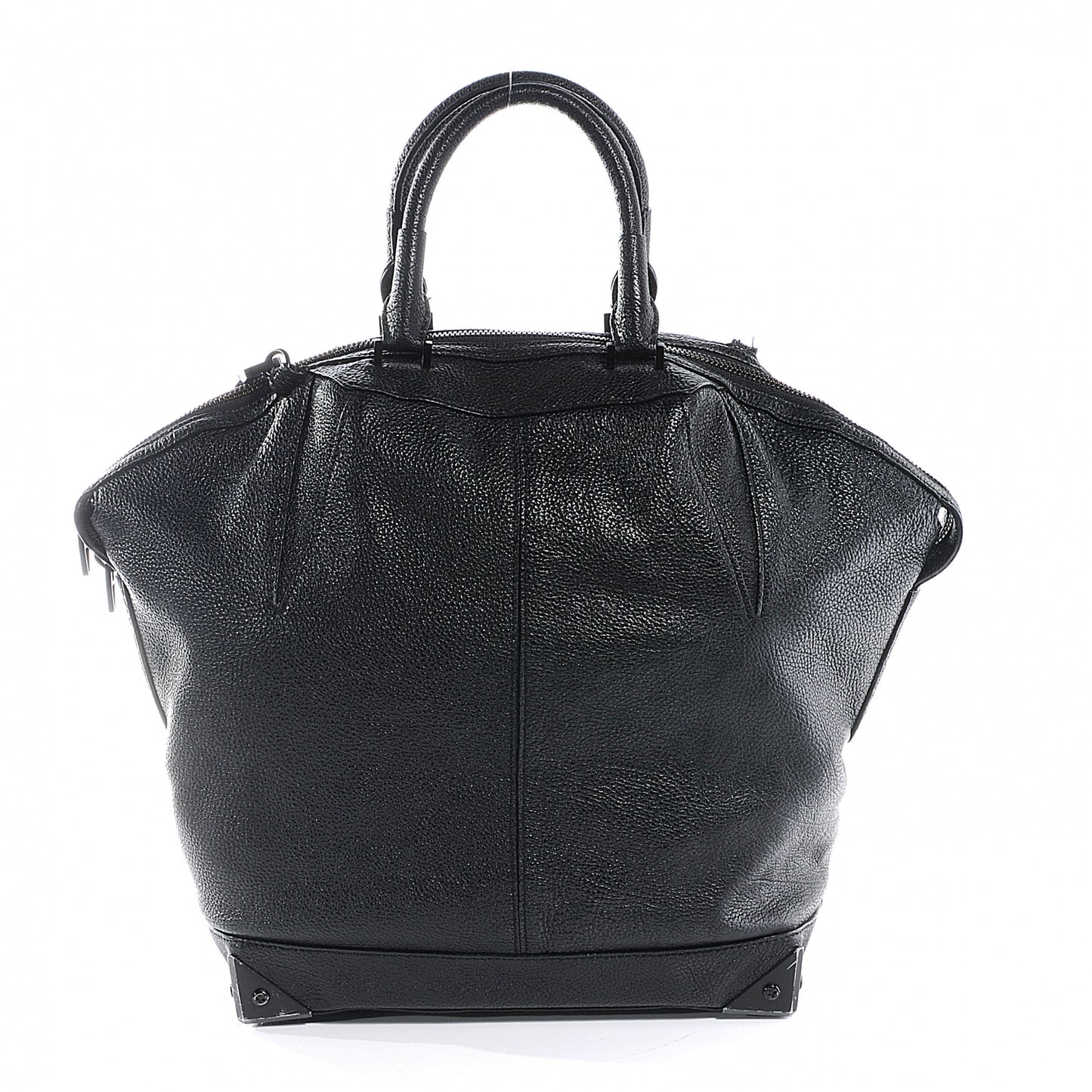 Pebbled Leather Large Emile Black