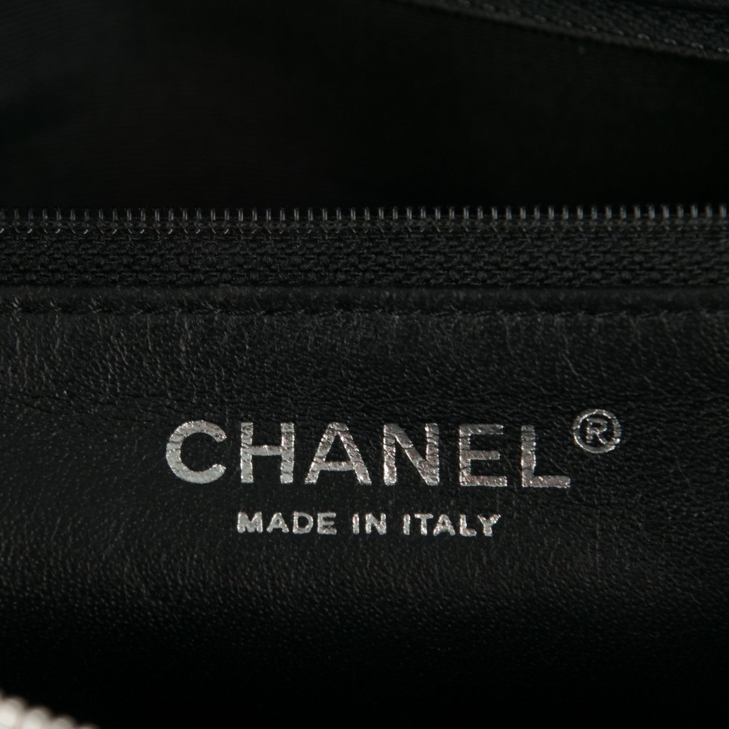 Patent Quilted Tote Black