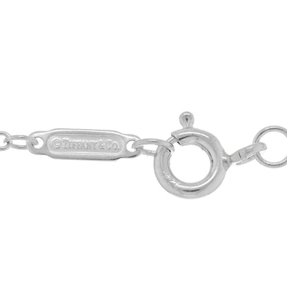 Tiffany Sterling Silver Letter M Disc Pendant Necklace 5 of 5