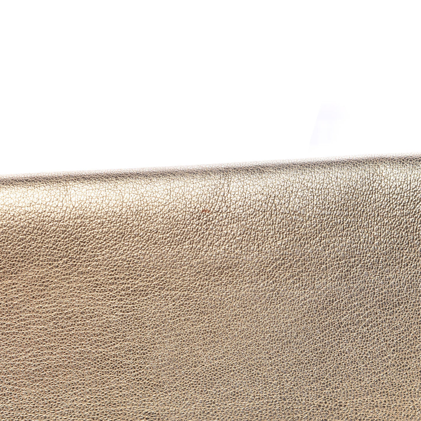Metallic Goatskin Small Belle De Jour Clutch Gold