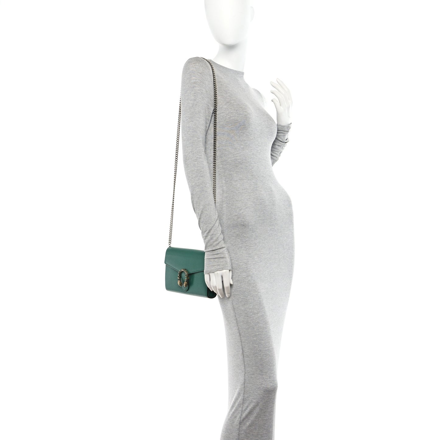 Calfskin Mini Dionysus Chain Wallet Emerald