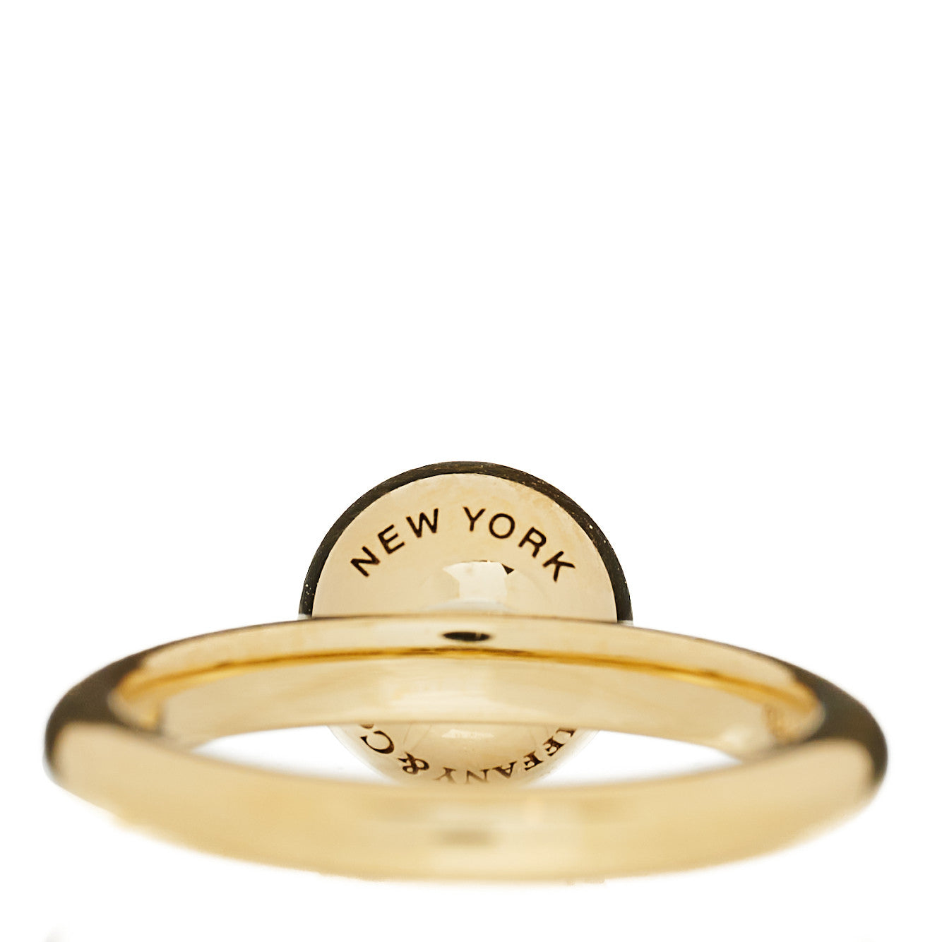 Tiffany 18K Yellow Gold 8mm HardWear Ball Ring 47 4 6 of 8
