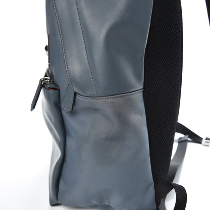 Fendi Nylon Vitello Liberty Metal Monster Eyes Rounded Backpack Tempesta 13 of 16