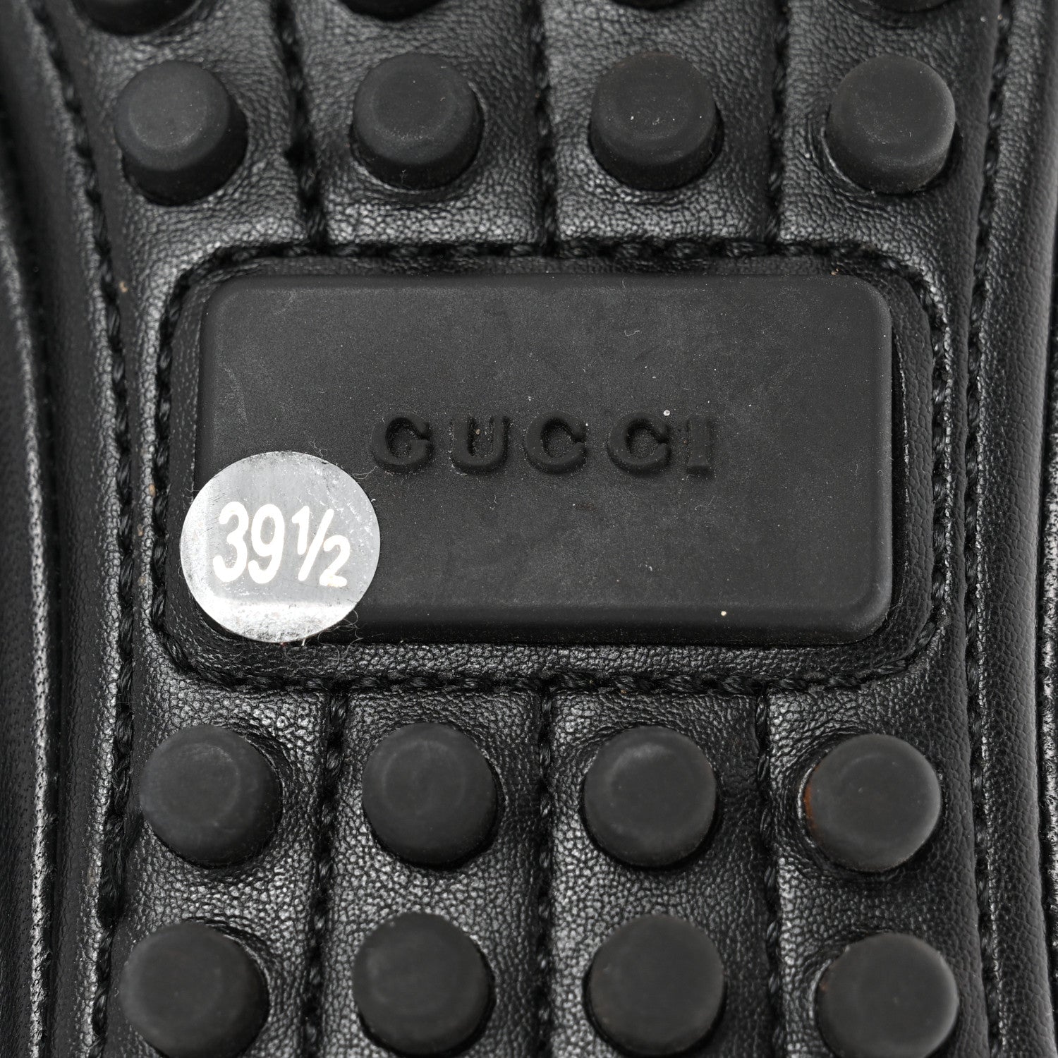 Gucci Calfskin Bayadere Bee Ballerina Flats 39.5 Black 7 of 10