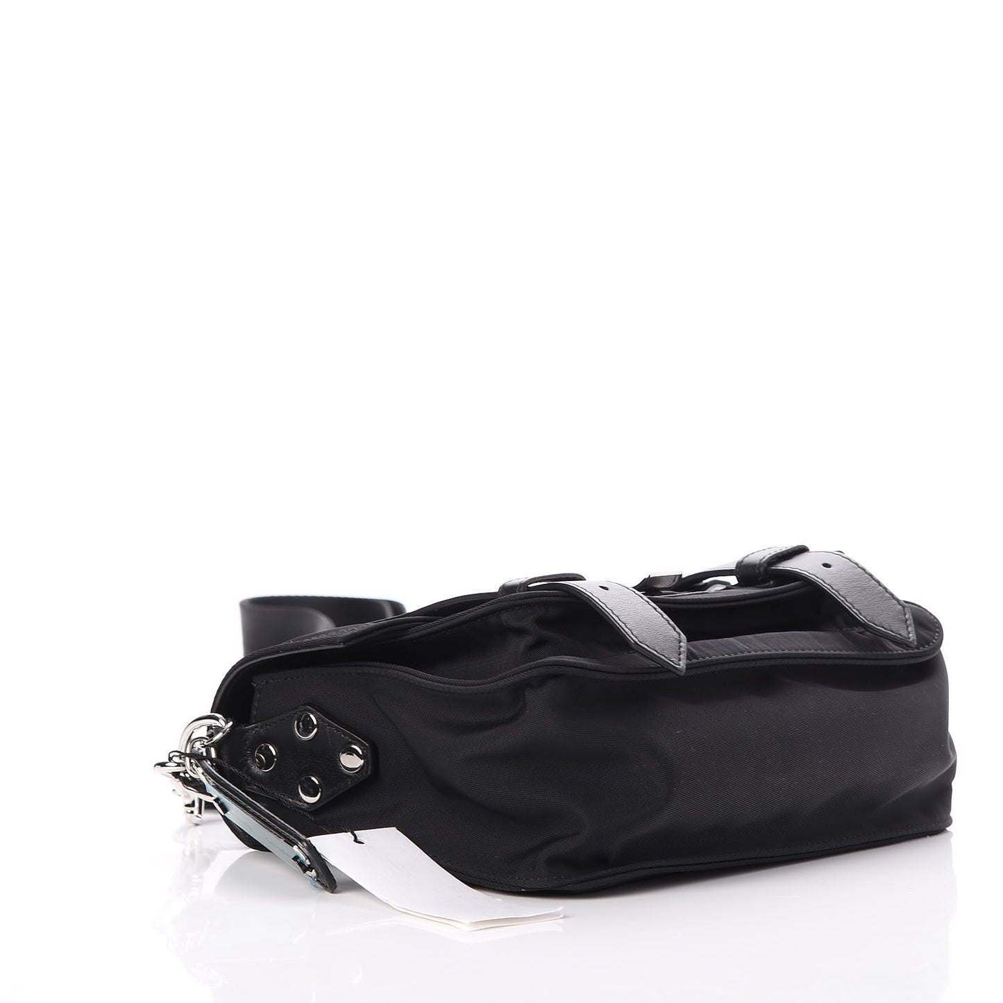 Nylon Calfskin PS1 Pouch Messenger Black