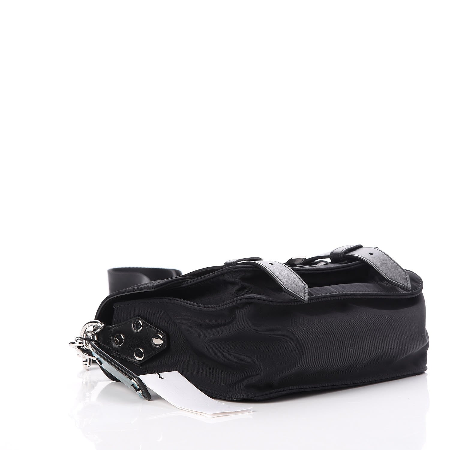 Proenza Schouler Nylon Calfskin PS1 Pouch Messenger Black 4 of 8