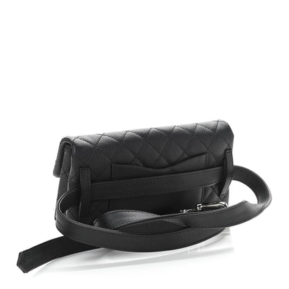 Chanel Grained Calfskin Quilted 2.55 Reissue Flap Belt Bag Clutch Black 3 of 10