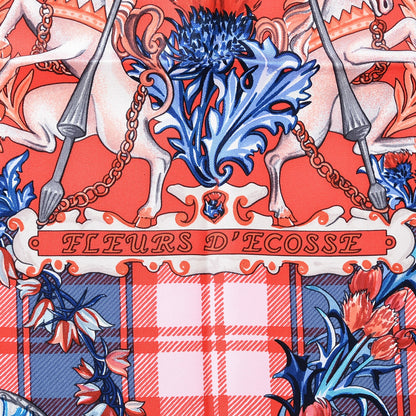 Hermes Silk Fleurs D'Ecosse Scarf 90 2 of 8