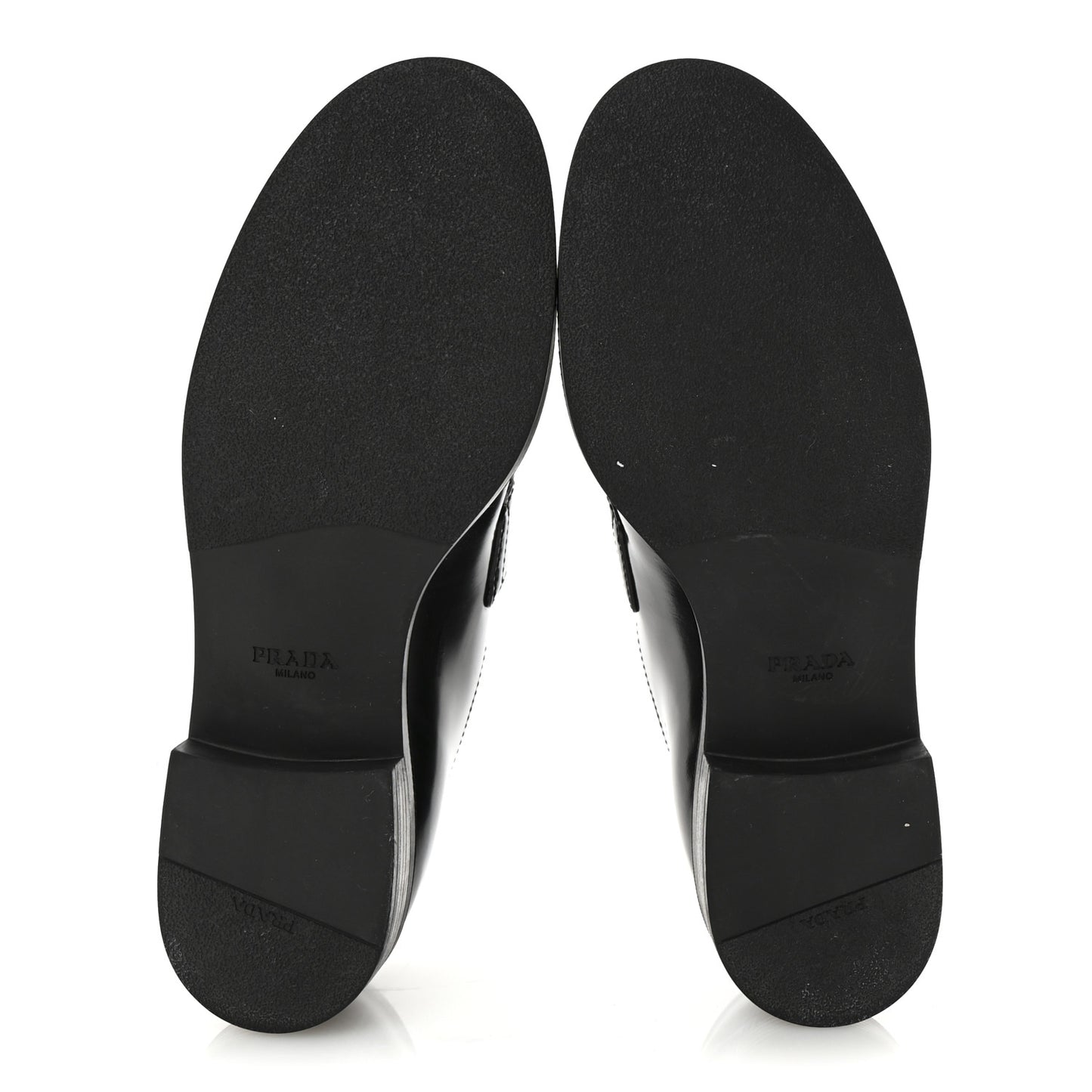 Spazzolato Metal Triangle Logo 20mm Loafers 40 Black