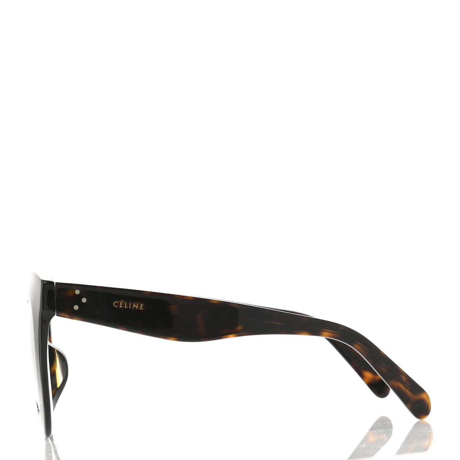 Celine Acetate Butterfly Sunglasses CL4005F Dark Havana 3 of 7